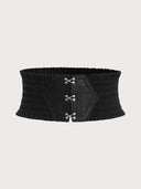 Colorful Triple Buckle Ruffles Belt for Stylish Waist Girdle Colorful Triple Buckle Ruffles Belt for Stylish Waist Girdle