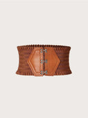 Colorful Triple Buckle Ruffles Belt For Stylish Waist Girdle Colorful Triple Buckle Ruffles Belt For Stylish Waist Girdle