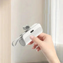 Compact 10000 mAh Fast Charging Power Bank Built In Cable Compact 10000 mAh Fast Charging Power Bank Built In Cable