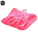 Coral Velvet Hand Towel Soft Absorbent Microfiber Cloth Coral Velvet Hand Towel Soft Absorbent Microfiber Cloth