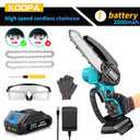 Cordless Mini Chainsaw 6-Inch with 2.0Ah Battery Easy Use Cordless Mini Chainsaw 6-Inch with 2.0Ah Battery Easy Use