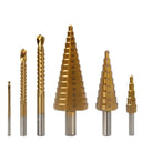 Titanium Step Drill Bit Set Portable Core Hole Opener Titanium Step Drill Bit Set Portable Core Hole Opener