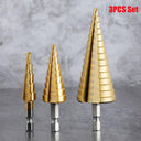 Titanium Step Drill Bit Set Portable Core Hole Opener Titanium Step Drill Bit Set Portable Core Hole Opener