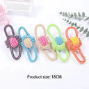 Cotton Rope Dog Toy Colorful Teething Chew For Small Dogs Cotton Rope Dog Toy Colorful Teething Chew For Small Dogs