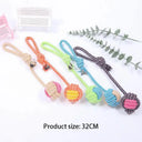 Cotton Rope Dog Toy Colorful Teething Chew For Small Dogs Cotton Rope Dog Toy Colorful Teething Chew For Small Dogs