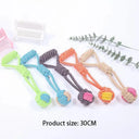 Cotton Rope Dog Toy Colorful Teething Chew For Small Dogs Cotton Rope Dog Toy Colorful Teething Chew For Small Dogs