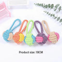 Cotton Rope Dog Toy Colorful Teething Chew For Small Dogs Cotton Rope Dog Toy Colorful Teething Chew For Small Dogs