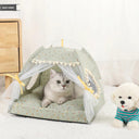 Cozy Cat Tent Bed with Warm Accessories for Feline Comfort Cozy Cat Tent Bed with Warm Accessories for Feline Comfort