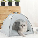 Cozy Cat Tent Bed with Warm Accessories for Feline Comfort Cozy Cat Tent Bed with Warm Accessories for Feline Comfort