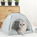 Cozy Cat Tent Bed With Warm Accessories For Feline Comfort Cozy Cat Tent Bed With Warm Accessories For Feline Comfort