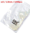 Crystal AB Gold 3D Nail Art Rhinestones High Quality Sparkle Crystal AB Gold 3D Nail Art Rhinestones High Quality Sparkle
