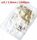 Crystal AB Gold 3D Nail Art Rhinestones High Quality Sparkle Crystal AB Gold 3D Nail Art Rhinestones High Quality Sparkle