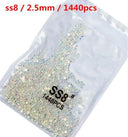 Crystal AB Gold 3D Nail Art Rhinestones High Quality Sparkle Crystal AB Gold 3D Nail Art Rhinestones High Quality Sparkle