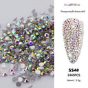 Crystal AB Gold 3D Rhinestone Nail Art Decor Charm Set Crystal AB Gold 3D Rhinestone Nail Art Decor Charm Set