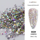Crystal AB Gold 3D Rhinestone Nail Art Decor Charm Set Crystal AB Gold 3D Rhinestone Nail Art Decor Charm Set