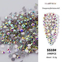 Crystal AB Gold 3D Rhinestone Nail Art Decor Charm Set Crystal AB Gold 3D Rhinestone Nail Art Decor Charm Set