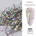 Crystal AB Gold 3D Rhinestone Nail Art Decor Charm Set Crystal AB Gold 3D Rhinestone Nail Art Decor Charm Set