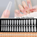 Crystal Clear Coffin Press-On Nails Effortless Instant Glam Crystal Clear Coffin Press-On Nails Effortless Instant Glam