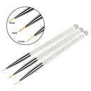 Crystal Nail Art Brush Set: Versatile Double-Ended Design Crystal Nail Art Brush Set: Versatile Double-Ended Design
