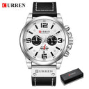 CURREN Chronograph Military Sport Watch Stylish Waterproof CURREN Chronograph Military Sport Watch Stylish Waterproof