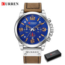 CURREN Chronograph Military Sport Watch Stylish Waterproof CURREN Chronograph Military Sport Watch Stylish Waterproof