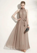 Curvy Women's Bohemian Halter Dress Beach Style Statement Curvy Women's Bohemian Halter Dress Beach Style Statement