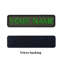 Custom Army Green Text Embroidery Patch Personalized Badge Custom Army Green Text Embroidery Patch Personalized Badge