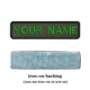 Custom Army Green Text Embroidery Patch Personalized Badge Custom Army Green Text Embroidery Patch Personalized Badge