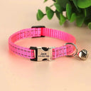 Custom Engraved Reflective Cat Collar With Bell Necklace Custom Engraved Reflective Cat Collar With Bell Necklace