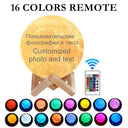 Moon Lamp: Customizable 3D Printed - Personalized Night Light Moon Lamp: Customizable 3D Printed - Personalized Night Light