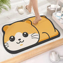 Cute Diatom Cartoon Bathroom Mat Super Absorbent Non-Slip Cute Diatom Cartoon Bathroom Mat Super Absorbent Non-Slip