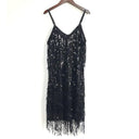 Dazzling Sequined Tassel Dress for Sparkle and Dance Fun Dazzling Sequined Tassel Dress for Sparkle and Dance Fun