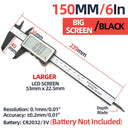 Digital Caliper Plastic Vernier Measuring Tool Large Screen Ruler Digital Caliper Plastic Vernier Measuring Tool Large Screen Ruler