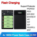 DIY 18650 Power Bank Case Dual USB C Fast Charging 22.5W DIY 18650 Power Bank Case Dual USB C Fast Charging 22.5W