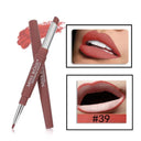 Dual-Ended Lipstick Pencil Set - Matte Waterproof Lip Liner Dual-Ended Lipstick Pencil Set - Matte Waterproof Lip Liner