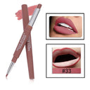 Dual-Ended Lipstick Pencil Set - Matte Waterproof Lip Liner Dual-Ended Lipstick Pencil Set - Matte Waterproof Lip Liner