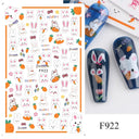 Easter Bunny Nail Stickers Playful Design for Festive Nails Easter Bunny Nail Stickers Playful Design for Festive Nails