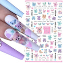 Easter Bunny Nail Stickers Playful Design for Festive Nails Easter Bunny Nail Stickers Playful Design for Festive Nails