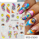 Easter Bunny Nail Stickers Playful Design for Festive Nails Easter Bunny Nail Stickers Playful Design for Festive Nails