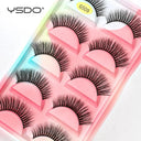 Eco-Friendly 3D Mink Wispy Lashes Set - 5 Pairs Long Eco-Friendly 3D Mink Wispy Lashes Set - 5 Pairs Long