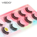Eco-Friendly 3D Mink Wispy Lashes Set - 5 Pairs Long Eco-Friendly 3D Mink Wispy Lashes Set - 5 Pairs Long