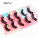 Eco-Friendly 3D Mink Wispy Lashes Set - 5 Pairs Long Eco-Friendly 3D Mink Wispy Lashes Set - 5 Pairs Long