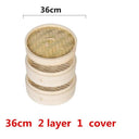 Eco-Friendly Bamboo Steamer Set for Cooking Fish Rice Vegetables Eco-Friendly Bamboo Steamer Set for Cooking Fish Rice Vegetables
