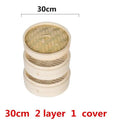 Eco-Friendly Bamboo Steamer Set for Cooking Fish Rice Vegetables Eco-Friendly Bamboo Steamer Set for Cooking Fish Rice Vegetables