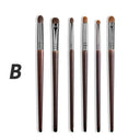 Effortless Blending Goat Hair Eye Makeup Brushes Set 6 Pieces Effortless Blending Goat Hair Eye Makeup Brushes Set 6 Pieces