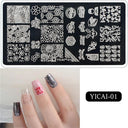 Elegance & Serpent Nail Art Stencils Bundle Steel Designs Elegance & Serpent Nail Art Stencils Bundle Steel Designs