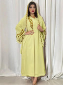 Elegant Dubai Style Abaya Dress with Exquisite Embroidery Elegant Dubai Style Abaya Dress with Exquisite Embroidery