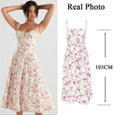 Elegant Floral A Line Midi Dress Summer Bodycon Fashion Elegant Floral A Line Midi Dress Summer Bodycon Fashion