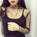 Elegant Floral Lace Mesh Blouse For Women Stylish Top Elegant Floral Lace Mesh Blouse For Women Stylish Top