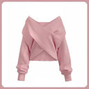 Elegant Korean Women's Cross Knit Three-Piece Suit Autumn Chic Elegant Korean Women's Cross Knit Three-Piece Suit Autumn Chic